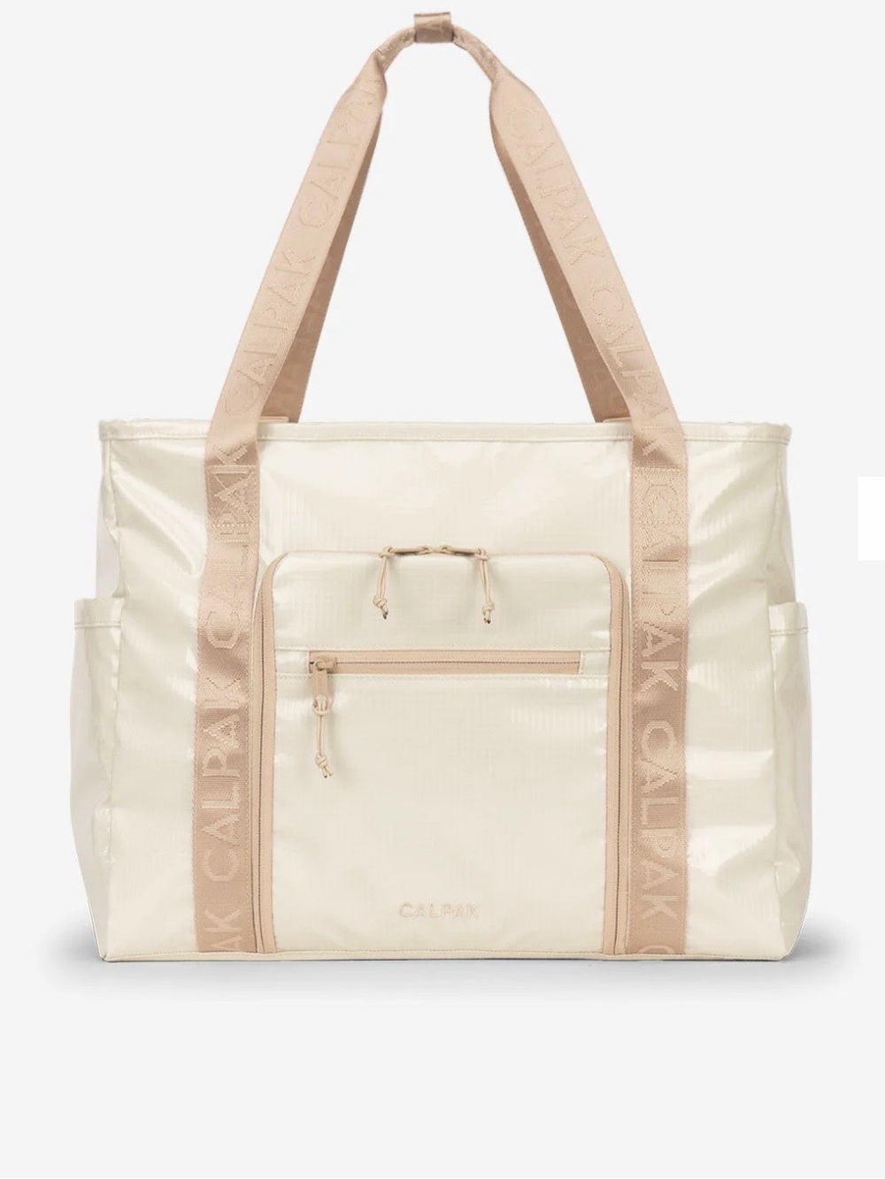 Terra 35L Water Resistant Zip Tote Bag in White Sands